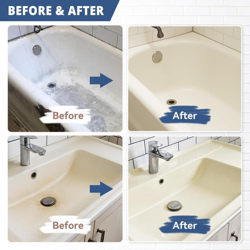 25-30sq.ft DWIL Tub Paint, Tub and Tile Refinishing Kit with Tools, White Bathtub Paint Water Based &Low Odor, Easy