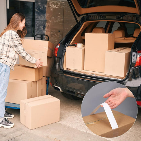 120pcs Adhesive Carry Handle, Stick on Box Handles for Carrying Moving Lifting Boxes, Up to 25 Pounds