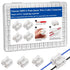 Tnisesm 100Pcs Push Quick Wire Cable Connector, White Wiring Terminal, Spring Loaded Electrical Connectors