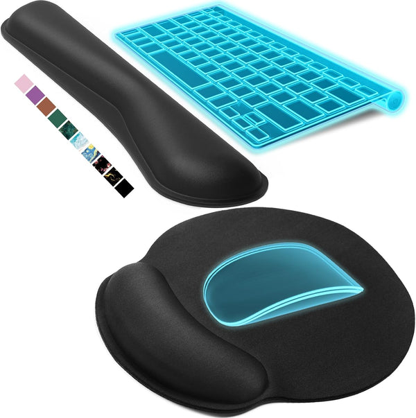 KTRIO Ergonomic Keyboard Wrist Rest and Mouse Pad with Wrist Rest Set,
