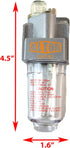 1/4 NPT Mini Lubricator Oiler For Compressed Air Lubricate Pneumatic Air Tools, Poly Bowl With Visible Oil Level, 145 PSI Max by ALL Tool Depot