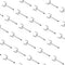 HUHOLE Pegboard Hooks 50PC, Ideal Wall Storage Tool Organizer for 1/4" 1/8" Peg Board, 2 Inch Silver