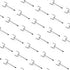 HUHOLE Pegboard Hooks 50PC, Ideal Wall Storage Tool Organizer for 1/4" 1/8" Peg Board, 2 Inch Silver