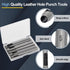 17 Pcs Round Leather Hole Punch Tool Set, 0.5-7mm Metal Hollow Punching Tools for Leather Craft