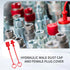 1/2" ISO5675 Hydraulic Coupling Dust Cap and Plug,Red Rubber Male Dust Cap and Female Plug Covers for Hydraulic Quick Coupler 4set by ANHAN