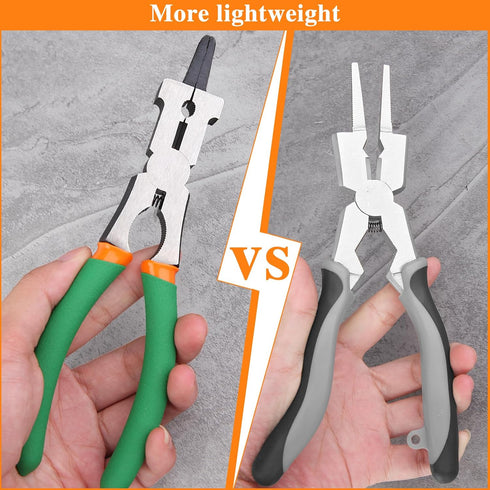 7-Inch MIG Welding Pliers with Wire Cutter, Flat Face Hammer & Nozzle Cleaner for Professional Use