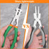 7-Inch MIG Welding Pliers with Wire Cutter, Flat Face Hammer & Nozzle Cleaner for Professional Use
