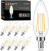 Cotanic LED Candelabra Bulb Dimmable 2700K Soft Warm White, E12 Small Base