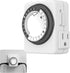 HBN Indoor Timers for Lamps, 24 Hour Plug-in Mechanical Timer, Dual Outlets, 15 Minute Intervals, Heavy Duty Daily