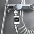 COMOAEW Shower Thermostat, Bathroom Tub Shower Faucets Water Thermometer Electricity LED Display Bathtub Water