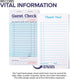(20 Pack) 1000 Stock Your Home Blue Guest Check Books for Servers Server Note Pads, Waiter Checkbook, Food Receipt