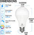 E ENERGETIC LIGHTING 4 Pack 150 Watt LED Light Bulb, Super Bright A21 Daylight 5000K, Non-Dimmable, 2300LM LED Bulb, High Lumen Light Bulbs, E26 Base, UL Listed by E ENERGETIC LIGHTING