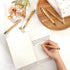 Fumete Wedding Bamboo Retractable Ballpoint Pen, 30 Pieces, Black Ink, Wooden Guest Book Pens for Bridal Shower