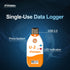 Frigga USB Temperature Data Logger 2Pack, Single Use 100 Days High Accuracy Thermometer Monitor U2, 14400 Points with