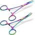 BBTO Hemostat Curved and Straight Hemostat Forceps Piercing Pliers Forceps, Stainless Steel