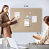 MaxGear Extra Large Bulletin Board, 48" x 36", Foldable Felt Board for Office, Home, School, Beige Brown
