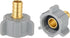(Pack of 2) EFIELD 1/2 Inch Pex X 7/8 Inch Toilet Ballcock Swivel Straight Adapter, Brass Plumbing Fittings