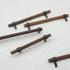 2.75" (2.75" Walnut Wood Drawer Pull Handle Black Dresser Knob Pulls Kitchen Cabinet Pull Hardware Hole Centers)
