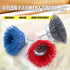 Swpeet 3Pcs 3Inch Nylon Filament Abrasive Wire Cup Brush Kit with 1/4 Inch Shank for Rust Removal