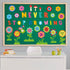 Funrous 90 Pcs Positive Bulletin Board Set, Summer Spring Classroom Theme Decor with Flower Cutouts