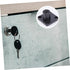 2 Mailbox 19mm 32mm GLEAVI Zinc Alloy Office Files Cabinet Cam Lock with Keys, Black Cupboard Drawer Lock for Desk