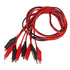 10 Groups 1M Alligator Clips, Insulated Test Leads with Double-Ended Jumper Wires for Electrical Testing