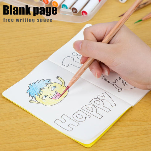 Koogel 24 Pack Mini Blank Notebooks, 12 Colors Small Pocket Notepads 3.5 x 5.5 Inch Memo Notepad Bulk 48 Pages of each Journals for Traveler Kids Students School Office Supplies by Koogel