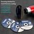 Cut-Off Wheel Mounting Mandrel for Type 1 Cutting Wheels, 3/8" & 1/4" Arbor, 1/4" Shank Stem, 4 Pack