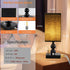 Dimmable Bulb Bedside Table lamp with Charging Station, Small end Desk Nightstand Lamps with USB Ports and outlets