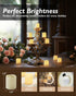 Homemory 24Pack Flickering Flameless Votive Candles, 200+Hour Battery Operated LED Tealight for Wedding Decor and