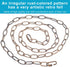 Tovmey 6.5 (3mm), 2 Feet Aged Bronze Finish Chandelier Chain Vintage Pendant Light Fixture Metal Chain with a Fake