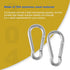 CNBTR 2 PCS 304 Stainless Steel Spring Snap Hook M8, 3.18 Inch Heavy Duty for Keys, Camping, Fishing, Hiking