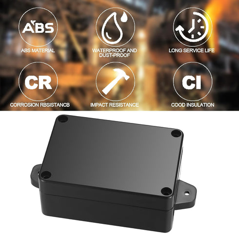 Project Box, 4pcs Junction Boxes, IP65 Waterproof Electrical Boxes, ABS Plastic Dustproof Electrical Project Case for