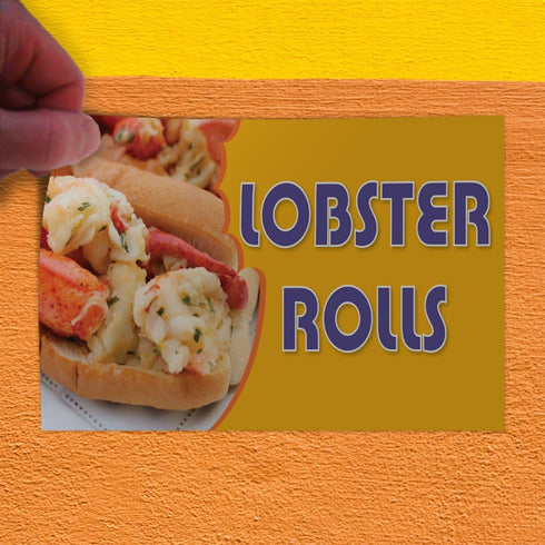 Sign Destination #1 19.5inx48in, Lobster Rolls Indoor Store Sign Vinyl Decal Sticker