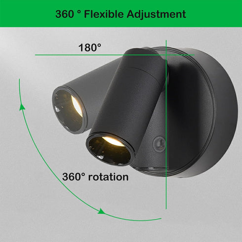 Yinhamnl 360 Spot Lights Indoor, Rechargeable Plant Spotlight Indoor, Rotate Wireless LED Uplighting, Battery Powered