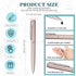 Teling 72 Pcs Small Ballpoint Pen Mini Pens Bulk 4 Inch Short Small Pens Tiny Pen Ink Ballpoint Pens for Notebook Pockets Signature Notepads School Office(Rose Gold, Silver) by Teling
