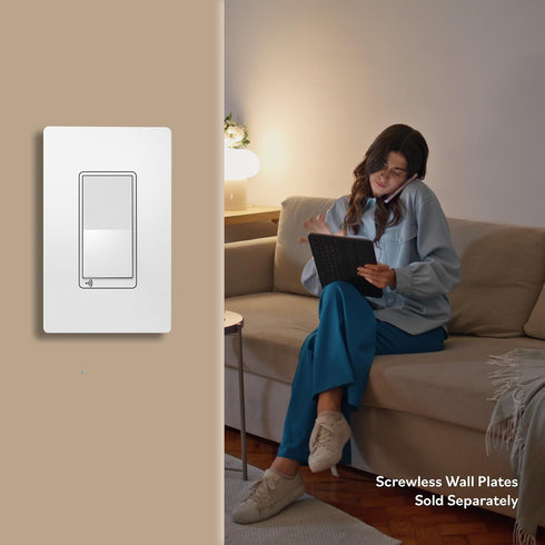 3-Way, TGWF15S, TOPGREENER Smart Wi-Fi Switch, Control Lighting from Anywhere, in-Wall, Single Pole or No Hub Required