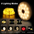 4 1 42ft 3600mAh 8 Camping String Light in Retractable Solar /USB Rechargeable Waterproof Hanging Outdoor Camping