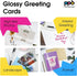 PPD Greeting Card Paper, Printable Blank Cards for Inkjet Printer, 8.5 x 11, 20 Sheets