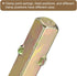 uxcell 2Pcs Door Knob Spindle, 50mm Long Spare Door Handle Spindle Bar for 14mm Thick Doors, Gold