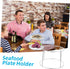 VOSAREA Stainless Steel Double Layer Seafood Display Rack Serving Tray Holder Practical Buffet Stand for Restaurants