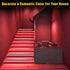 YM E-Bright Red LED Strip Lights - 5M / 16.4Ft 600SMD - Waterproof IP68 Flexible Light Strip with 5A Power Adapter
