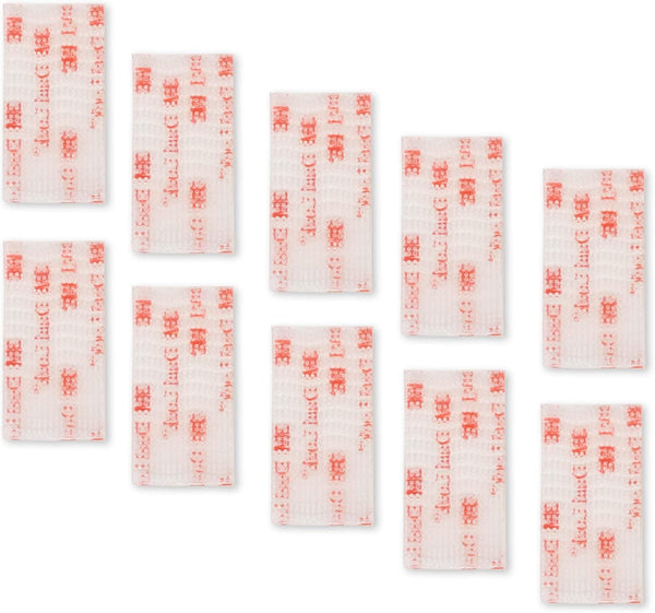 Industrial Strength 1" x 20" Clear Scotch Self Mating Reclosable Fasteners - Stick-On Adhesive for Indoor-Outdoor Use