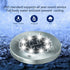 Aogist Solar Ground Lights, 8 LED In-Ground Outdoor Landscape Lighting for Lawn, Patio, Pathway, Yard, Deck (White, 4