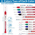 LYXMYGS 24 Pens,20mm PCS Long Head Deep Hole Marker Long Nib Marker, Longs Nose Markers, Waterproof Construction