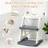 Daneried Toddlers,2 1 Potty Training Toilet Seat for in Toddler Toilet Seat with Steps, Grey Adjustable Toddler Seat