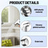 Generic 1.2M Set Muslim Shower for Toilet, Handheld Bidet Sprayer with Hose, Holder, Bidet Attachment for Toilet