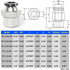 TAILONZ PNEUMATIC Male Straight 1/4 Inch Tube OD x 1/2 Inch NPT Thread Push to Connect Fittings PC-1/4-N4 (Pack of 10)