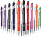 Personalized Pens with Stylus Tip, 1.0 mm Black Ink Metal Pen for Touch Screens, 2 in 1 Stylus Snarky Office Pens