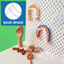120 Pcs 2.4 Inch Plastic Pegboard Hooks for Peg Boards, Craft, Storage, Garage, Kitchen, Tools